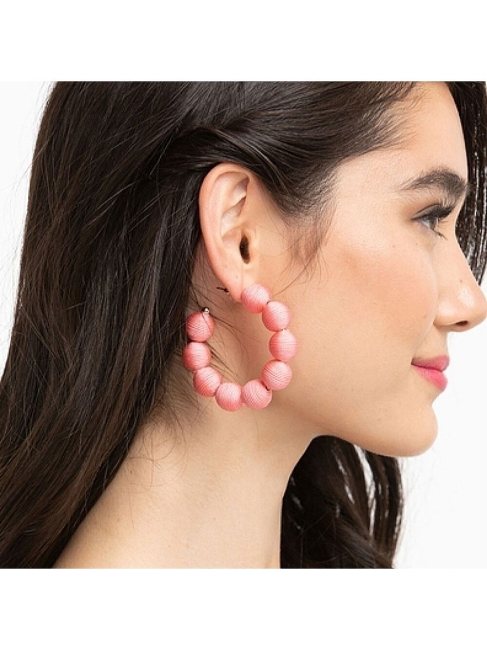 Woven Cord Ball Hoop Earrings • New • Ricki's
